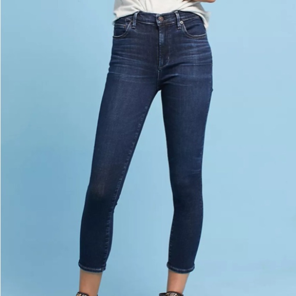 NWT Citizens of Humanity Rocket Crop High-Rise Skinny Jeans Size 25